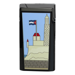 Elie Bleu Lighter J15 Lacquer Casa Cubana Piece - Humidor | The Cigars House
